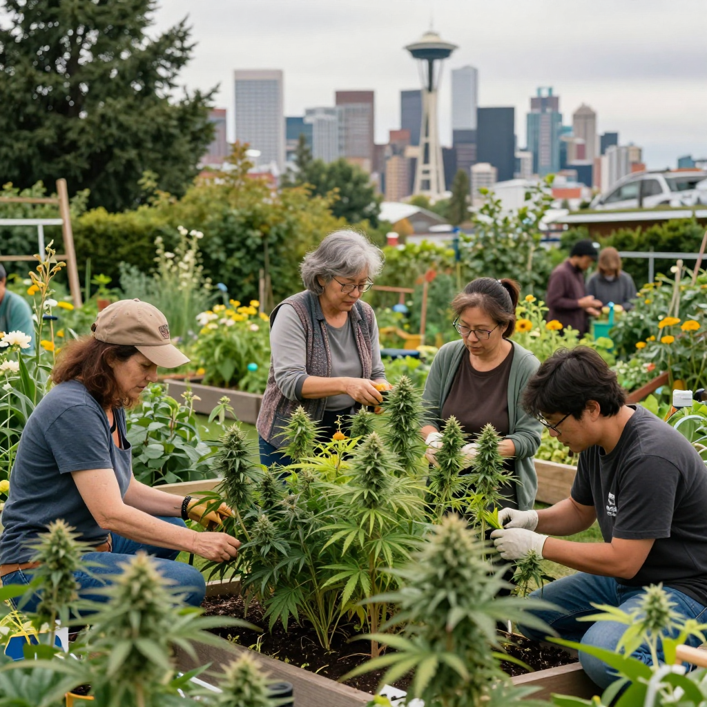 Seattle's Community Gardens Thrive with Cannabis Integration: A Wellness Revolution